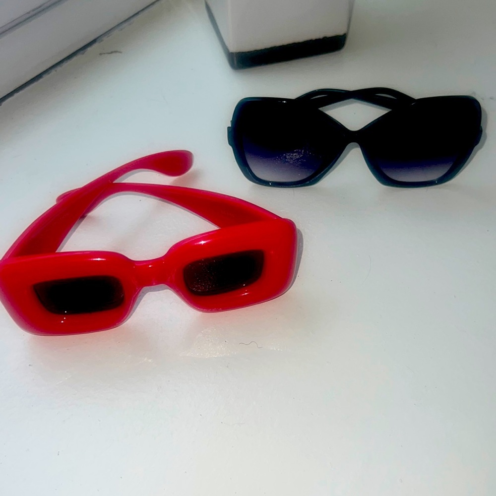 Sexy Red and Shades! Two pairs for the price of ONE!